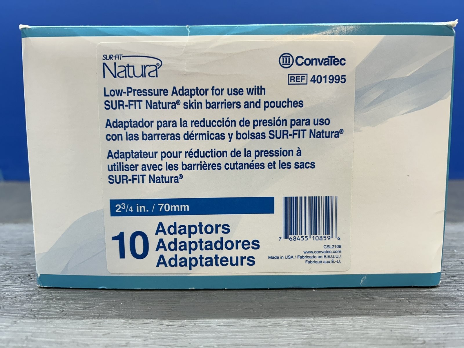 BRAND NEW CONVATEC NATURA SUR-FIT LOW PRESSURE ADAPTOR #401995.(9 units not 10**