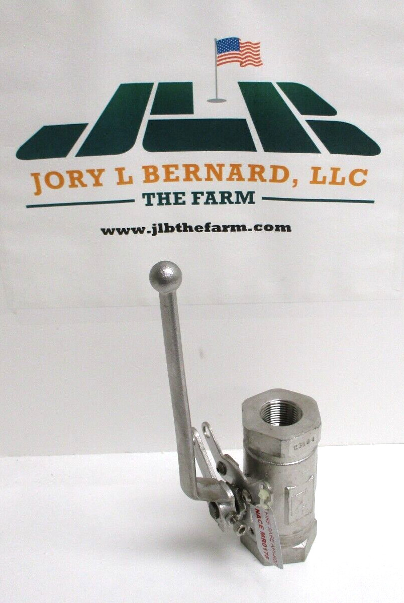 3/4″ FNPT SST 3600 WOG BALL VALVE, LEVER OP. w/LOCKING DEVICE , SURPLUS