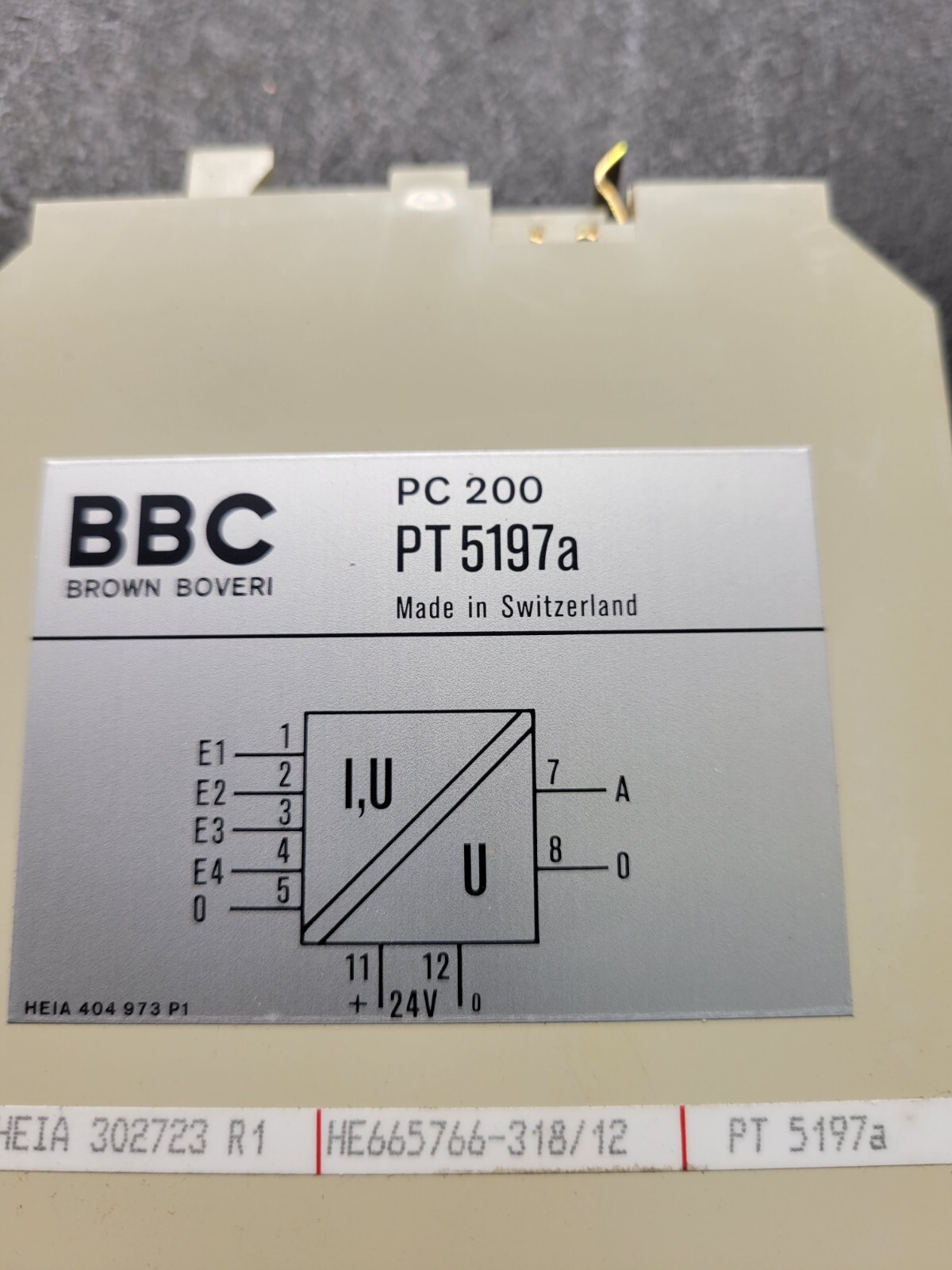 Brown Boveri PT5197Aa PC200 Signal Converter.