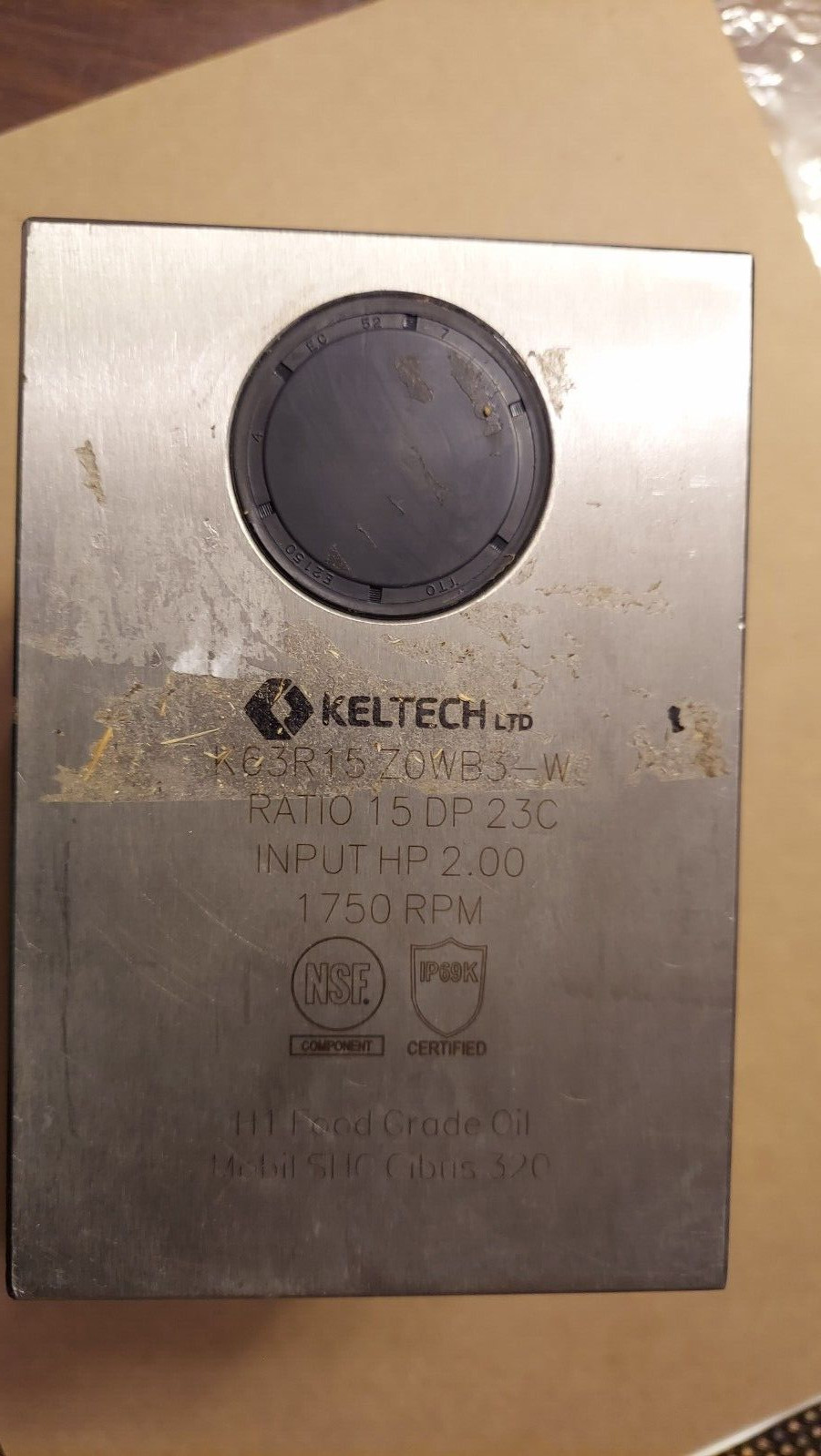 New KelTech K63R15 Z0WB3-W Gear Reducer 2HP Ratio 15DP 23C 1750RPM L@@K