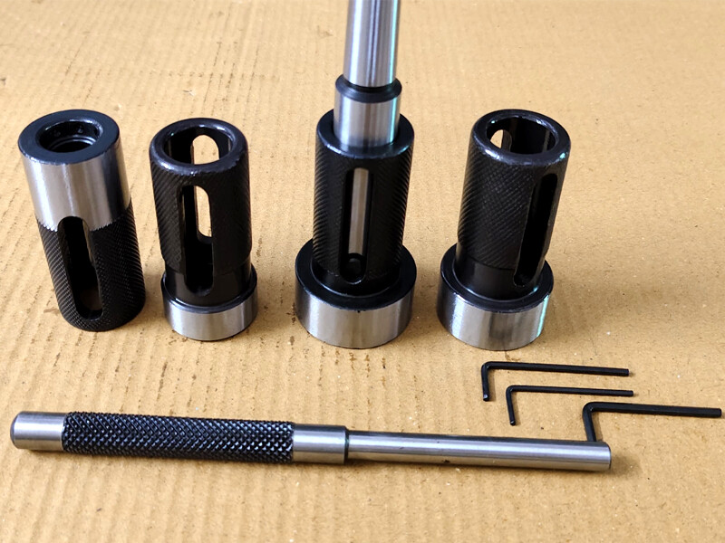Lathe Tailstock Die Holder Box Set Of 4 Floating Type MT2 SHANK Holds Metric Die