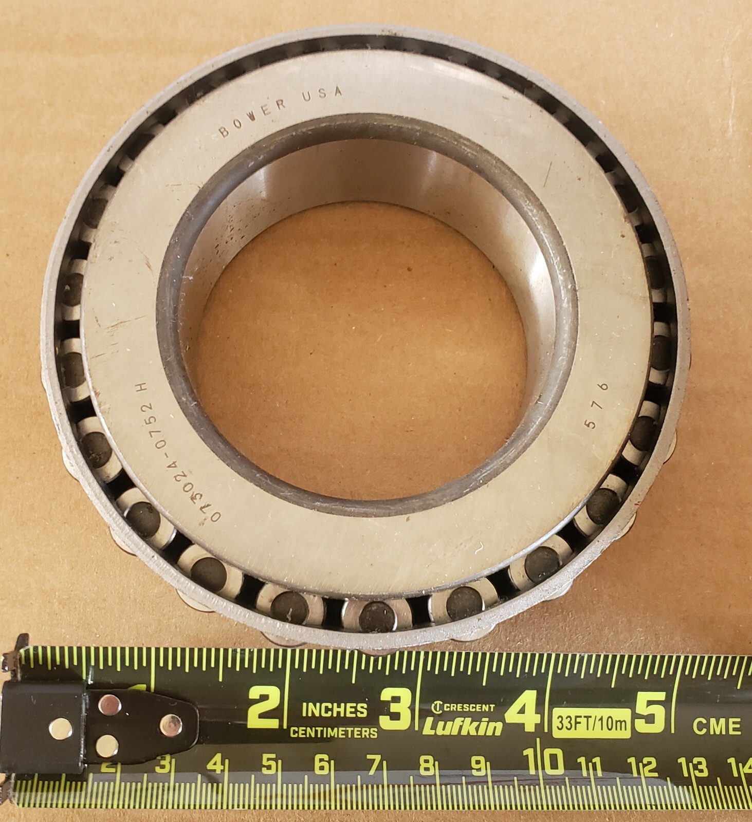 1 NEW BOWER 576 TAPERED ROLLER BEARING CONE