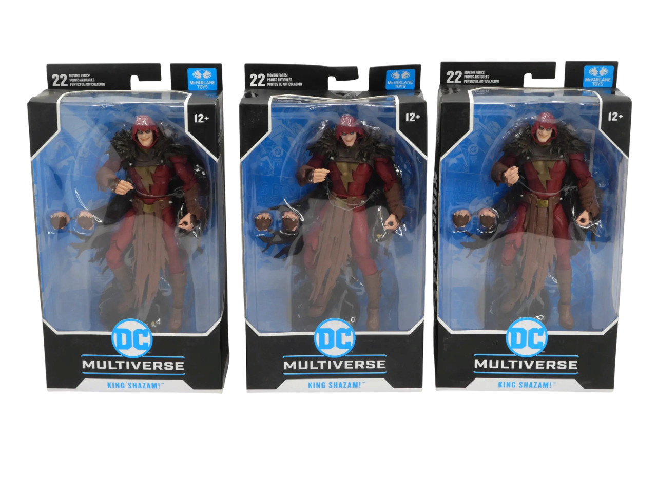 Lot of 3 McFarlane Toys DC Multiverse The Infected King Shazam Action Figure