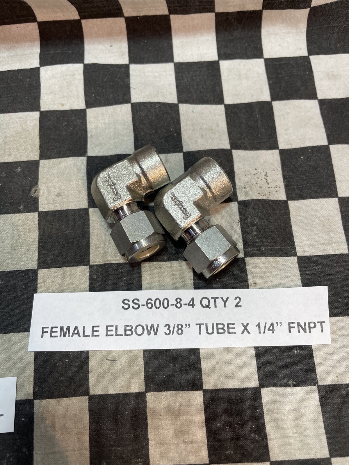 SWAGELOK SS-810-8-8, SS-810-8-4, SS-600-8-8, SS-600-8-4, LOT OF 5#1637F10