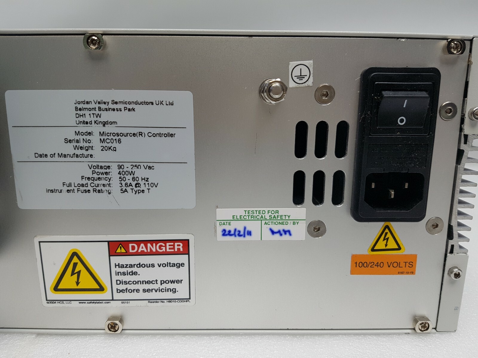 BEDE SCIENTIFIC INSTRUMENTS V3 MICROSOURCE (R) CONTROLLER X-RAY 400W