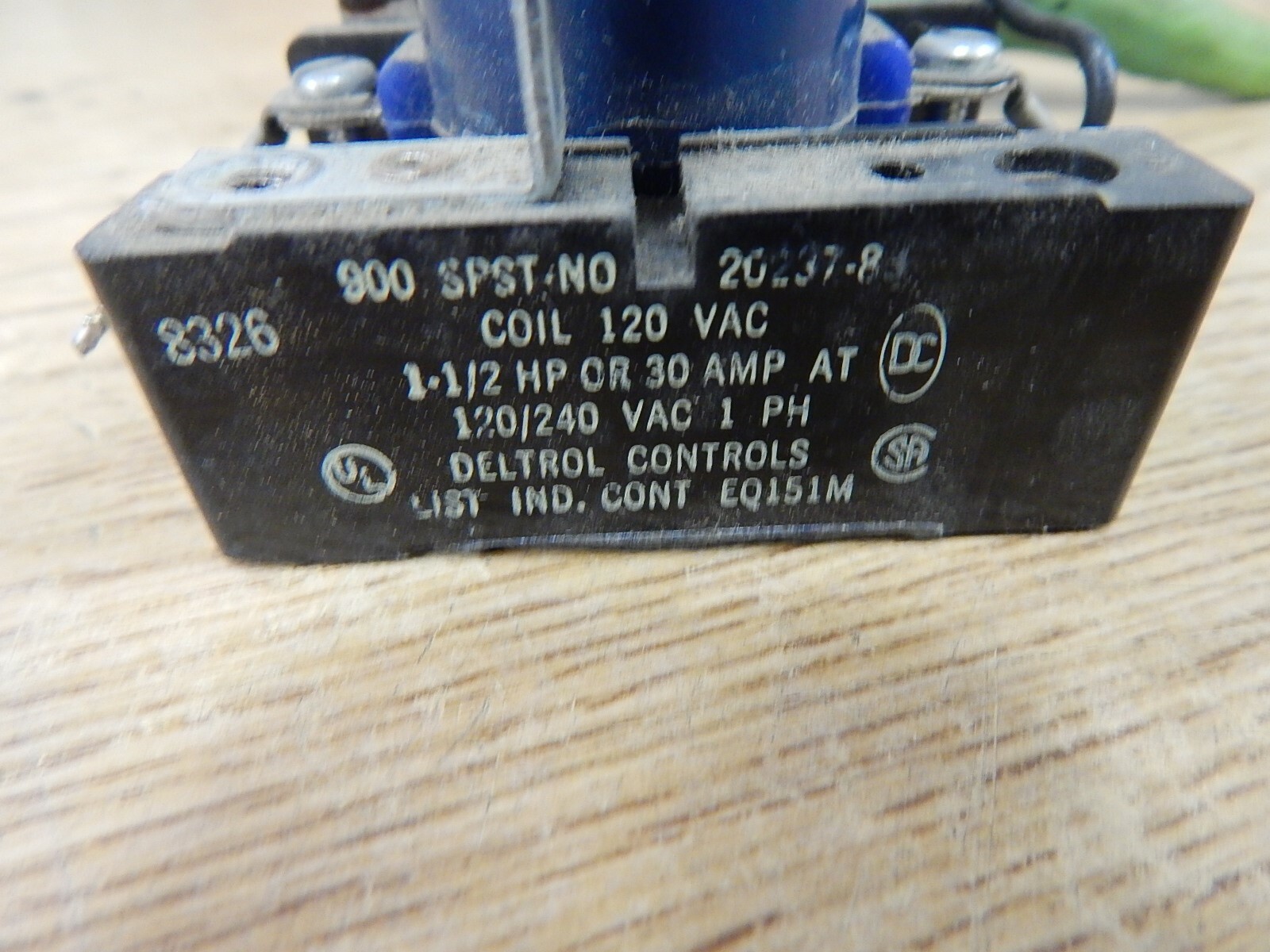 Deltrol Controls 20237-83 900 SPST Relay 120VAC *FREE SHIPPING*