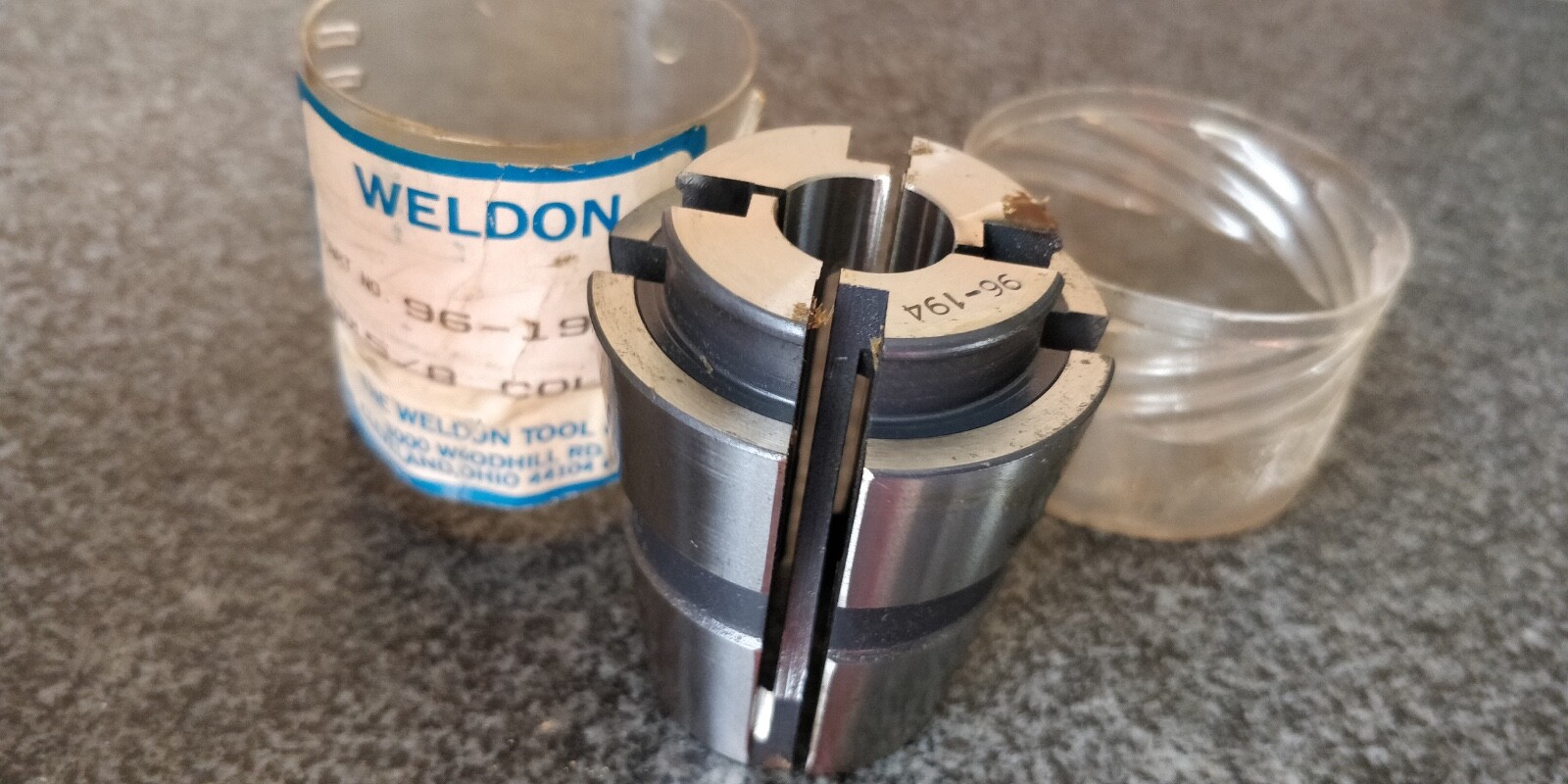 NOS Genuine Weldon Brand Collet C-10 C10 Size: 5/8″ Germany Balas Flexi Grip
