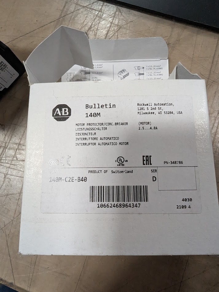 Allen Bradley 140M-C2E-B40 Motor Protection Circuit-Breaker New in box