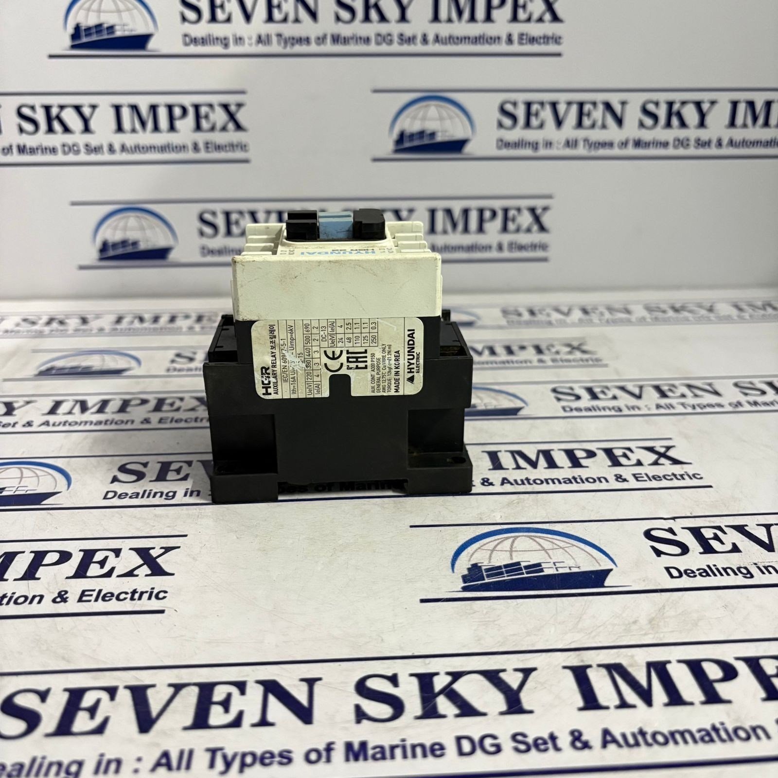 HYUNDAI HGR 22 AUXILIARY RELAY CONTACTOR