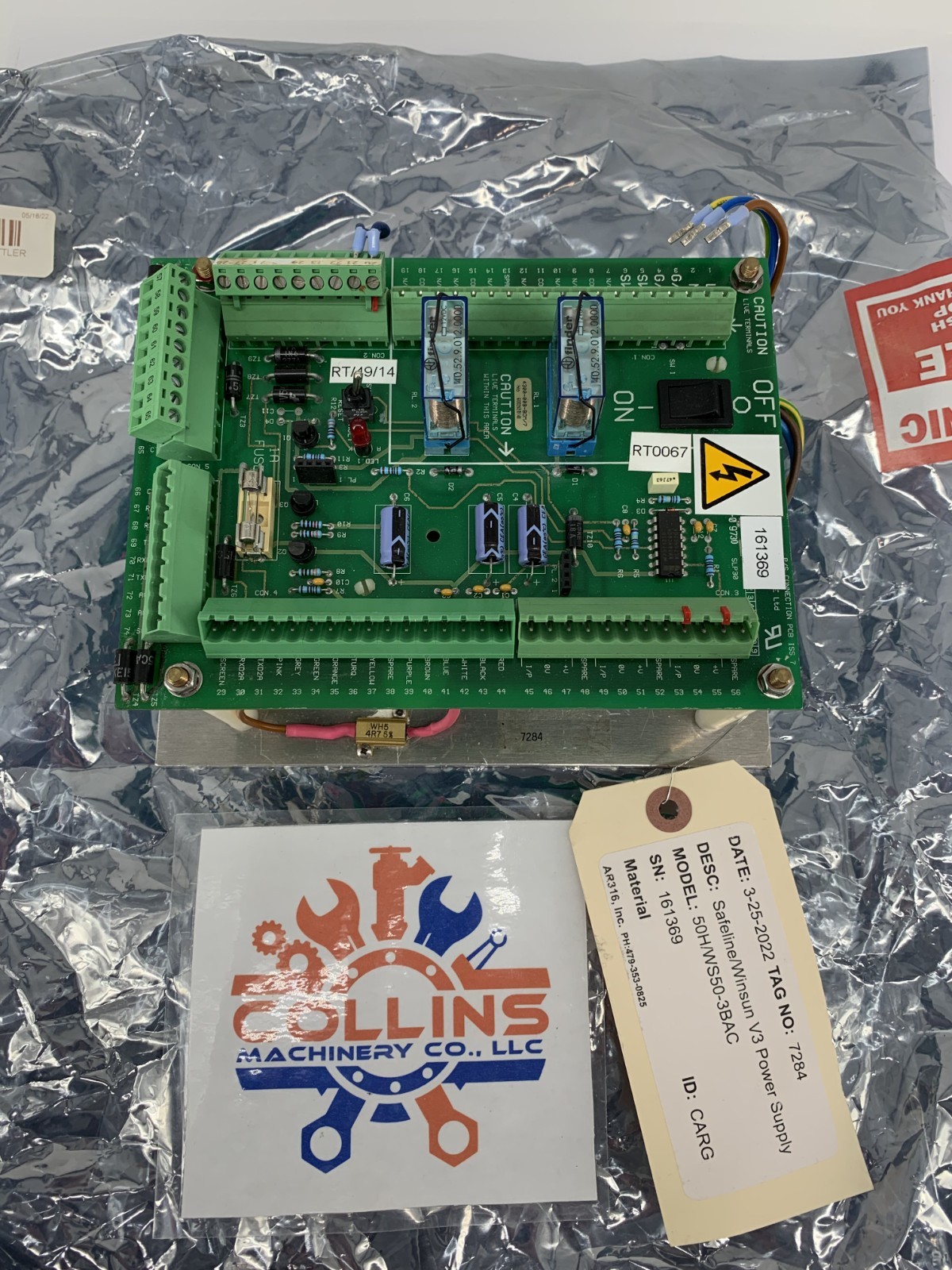 Mettler Toledo Safeline/Winsun 50H/WS50-3BAC 100-240VAC V3 Power Supply