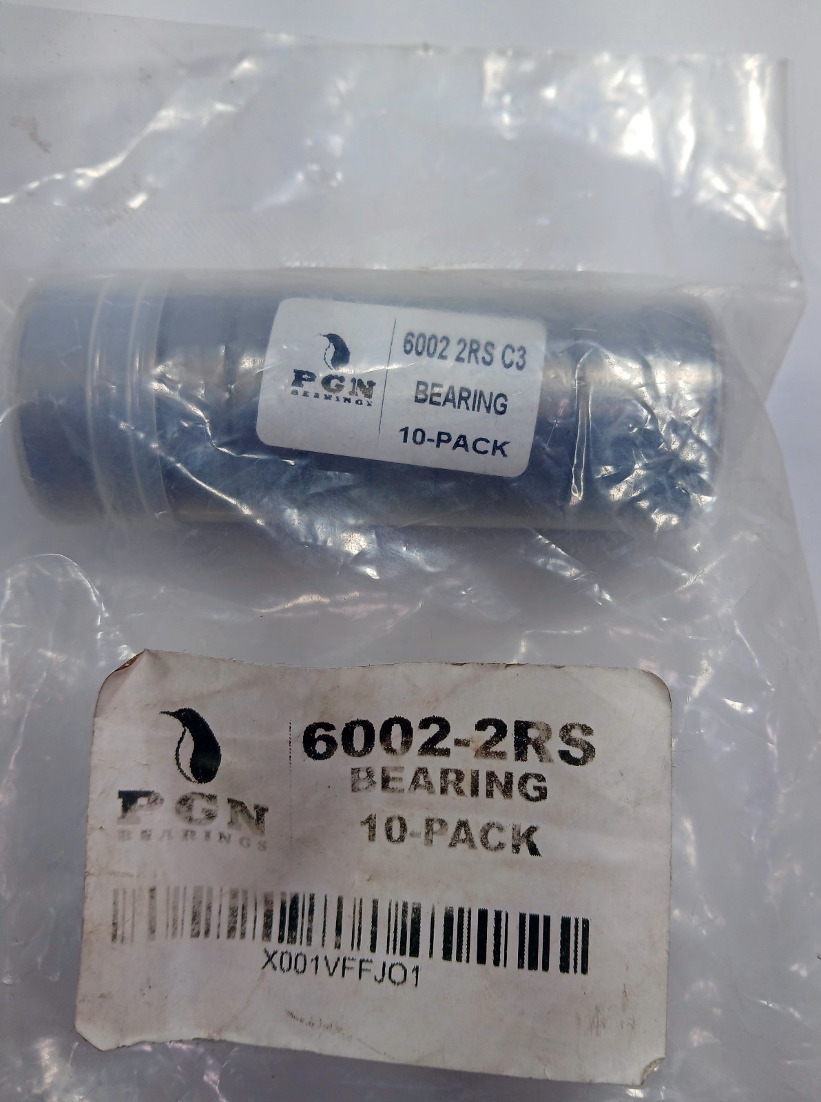 10 NEW PGN 6002-2RS 15X32X9MM DEEP GROOVE BALL BEARINGS NNB ***MAKE OFFER***