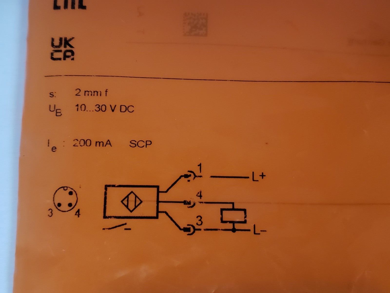 IFM ELECTRONIC IFK3002-BPKG/US-104 INDUCTIVE SENSOR 10-30VDC (IF5711) NIB