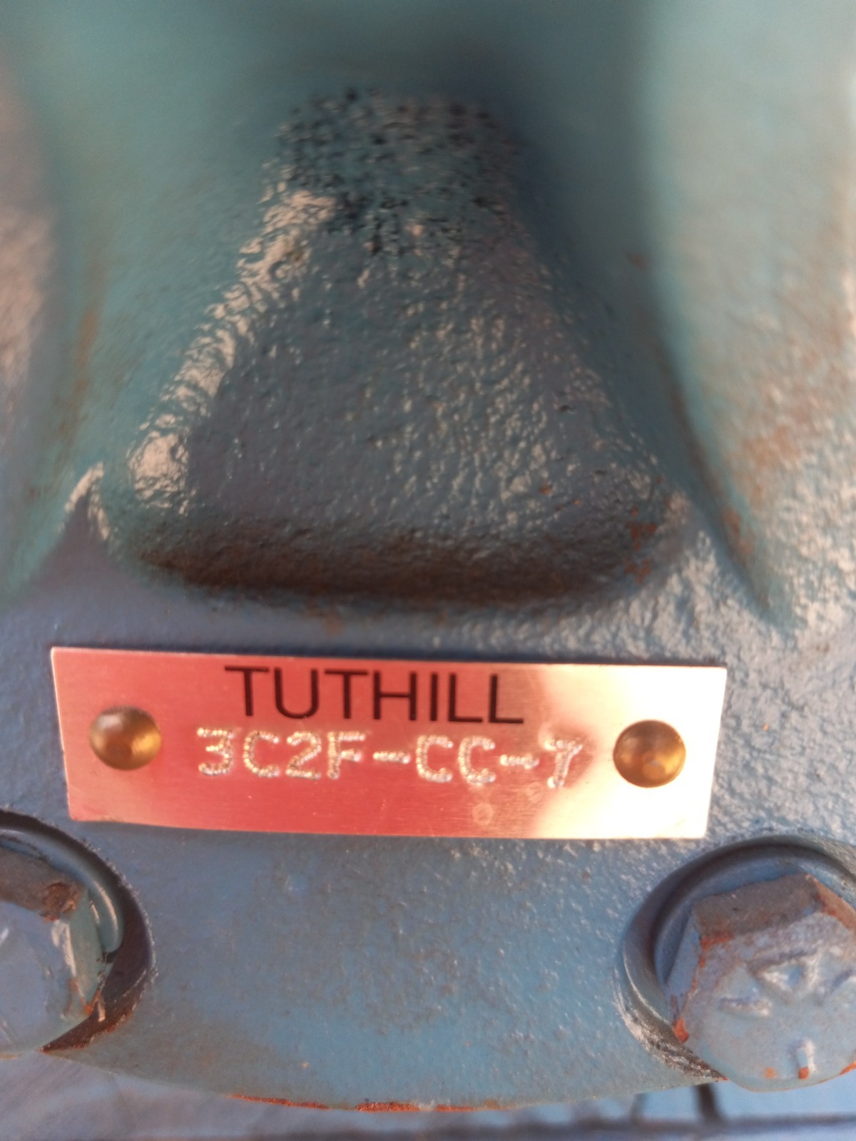 1-1/4” TUTHILL PUMP W/MOTOR 2/1.5HP/KW 3C2F-CC-7 TYPE AEHHXG RPM 1165