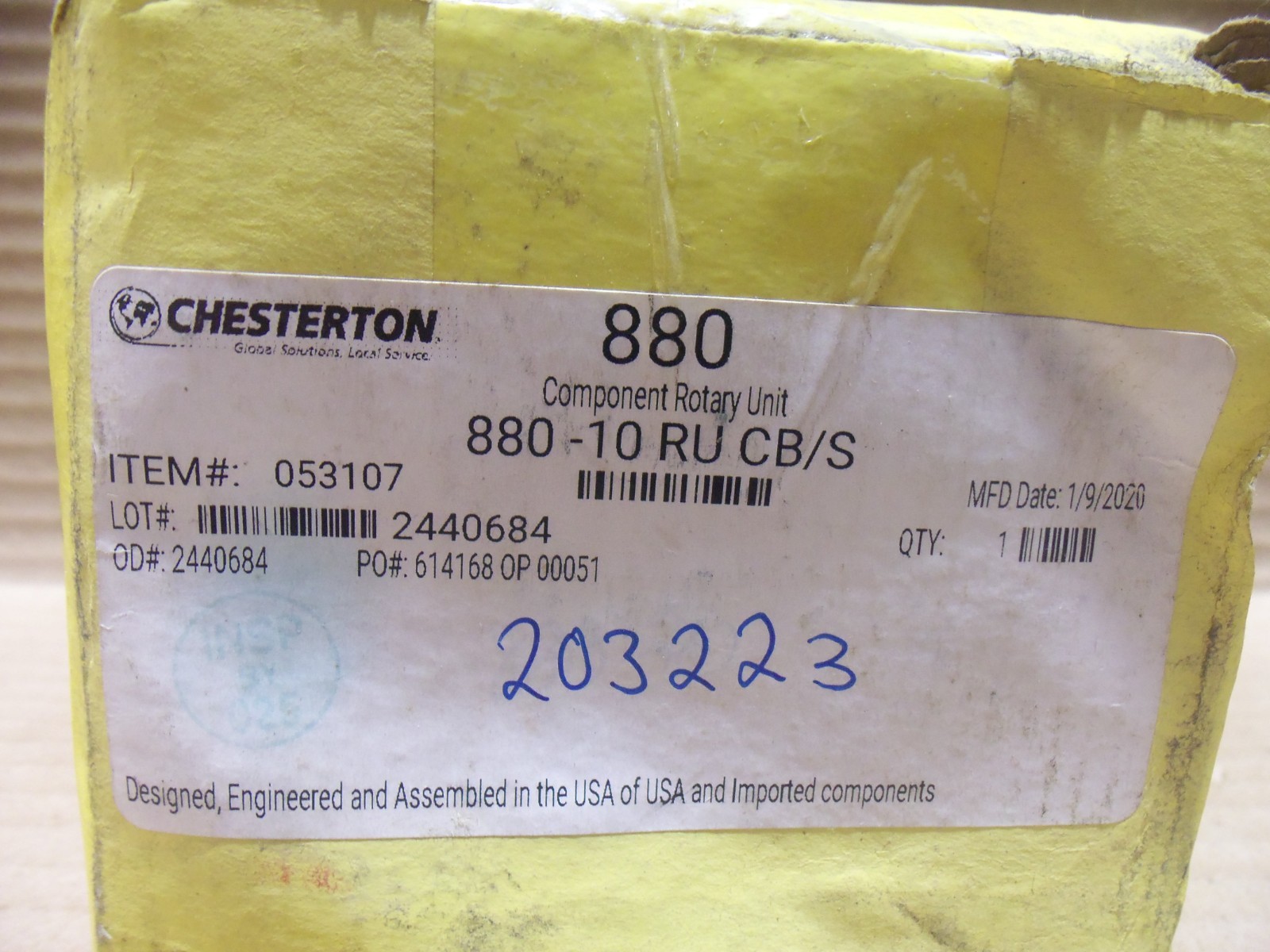 New Chesterton 880-10RU CB/S 880 Component Rotary Unit