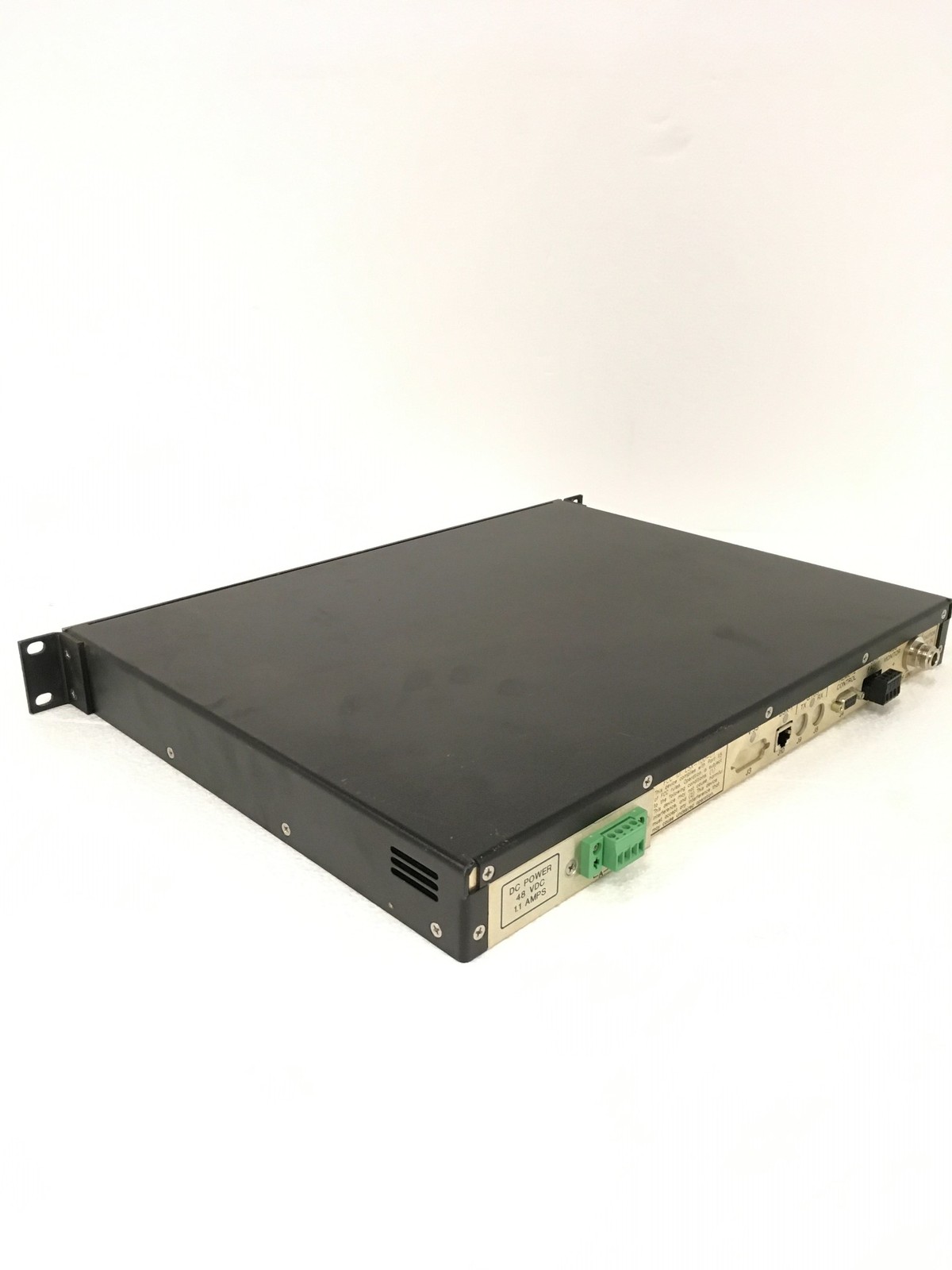 Comsat RSL SPEC Commander 100 Modem, 48V, 1.1A w/ Rack Mount Ears, WORKING