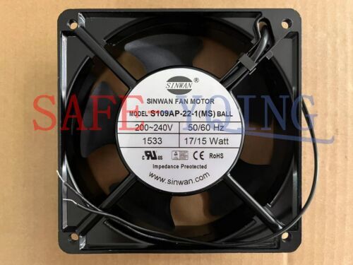 ONE SINWAN S109AP-22-1(MS) Cabinet Fan 220V 17W 120*38mm 2pin compatiable