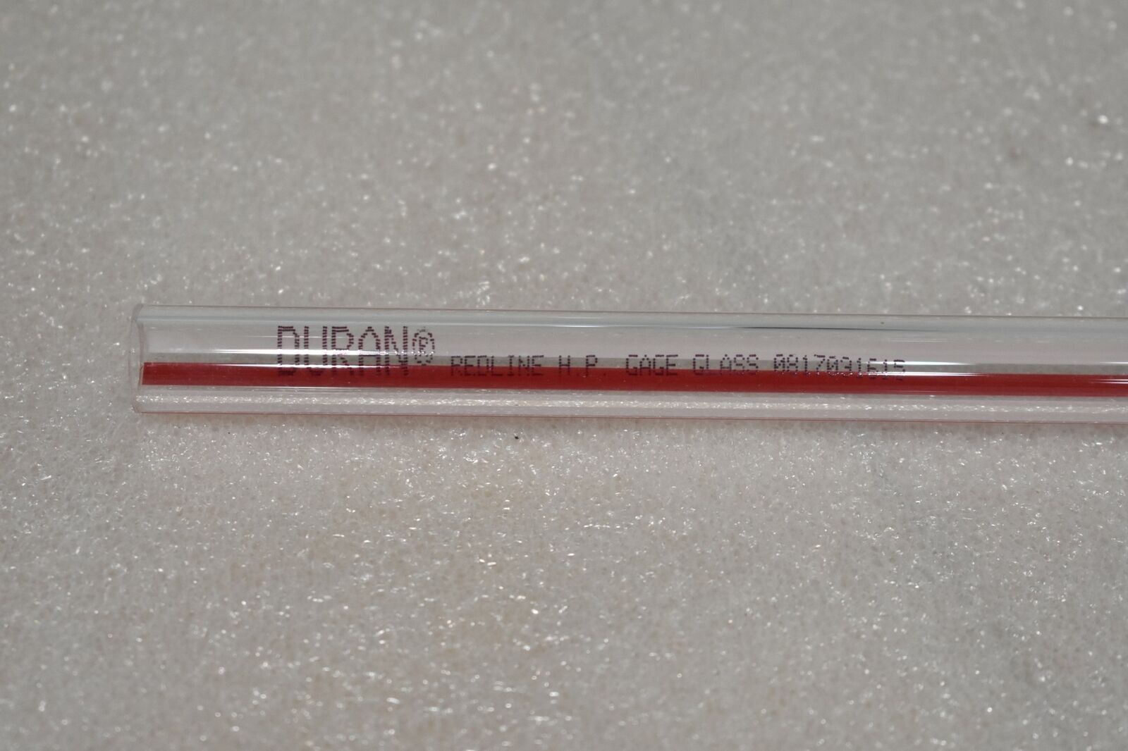 DURAN REDLINE 851-00195-000 TUBULAR GLASS, 11.25″ LENGTH, CORNING PYREX RED LINE