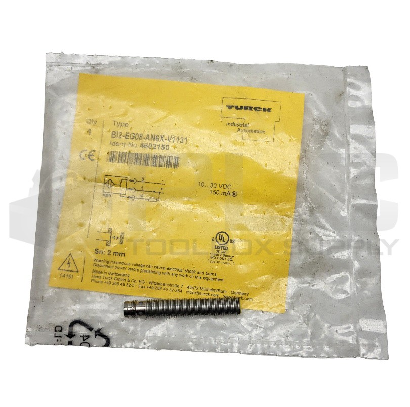 NEW TURCK BI2-EG08-AN6X-V1131 INDUCTIVE PROXIMITY SENSOR *READ*