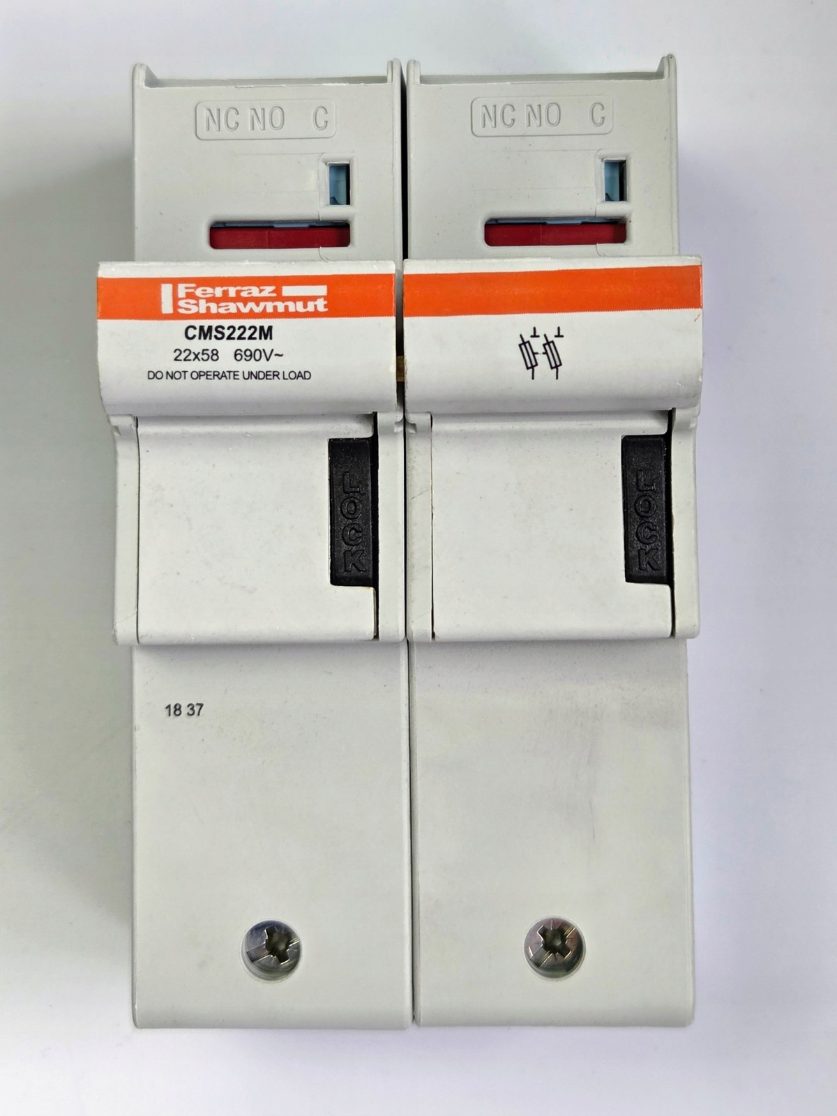 Mersen CMS222M Ferraz Shawmut Fuse Holder 22×58 2P 2-Pole 100A Modulostar