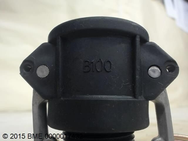 Lot Of 3 B100 Pvc Camlock Fittings