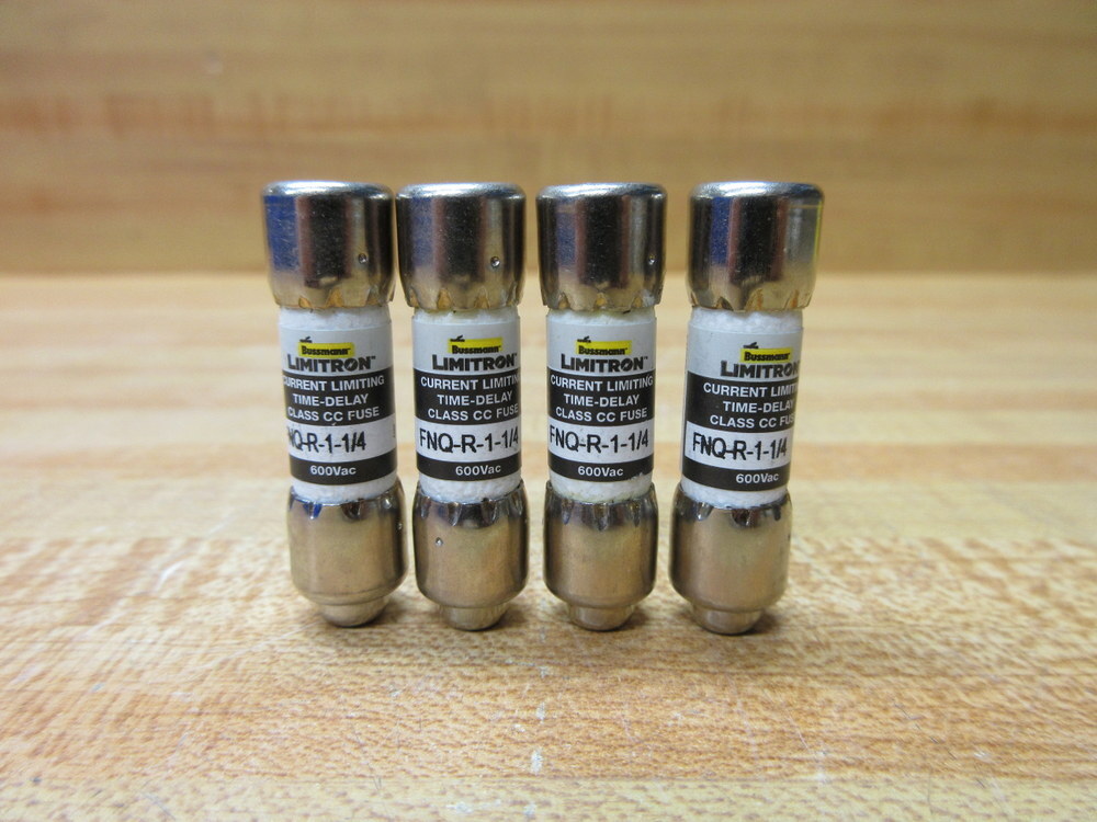Buss FNQ-R-1-1/4 Bussmann Fuse Cross Ref 6F112 (Pack of 4)