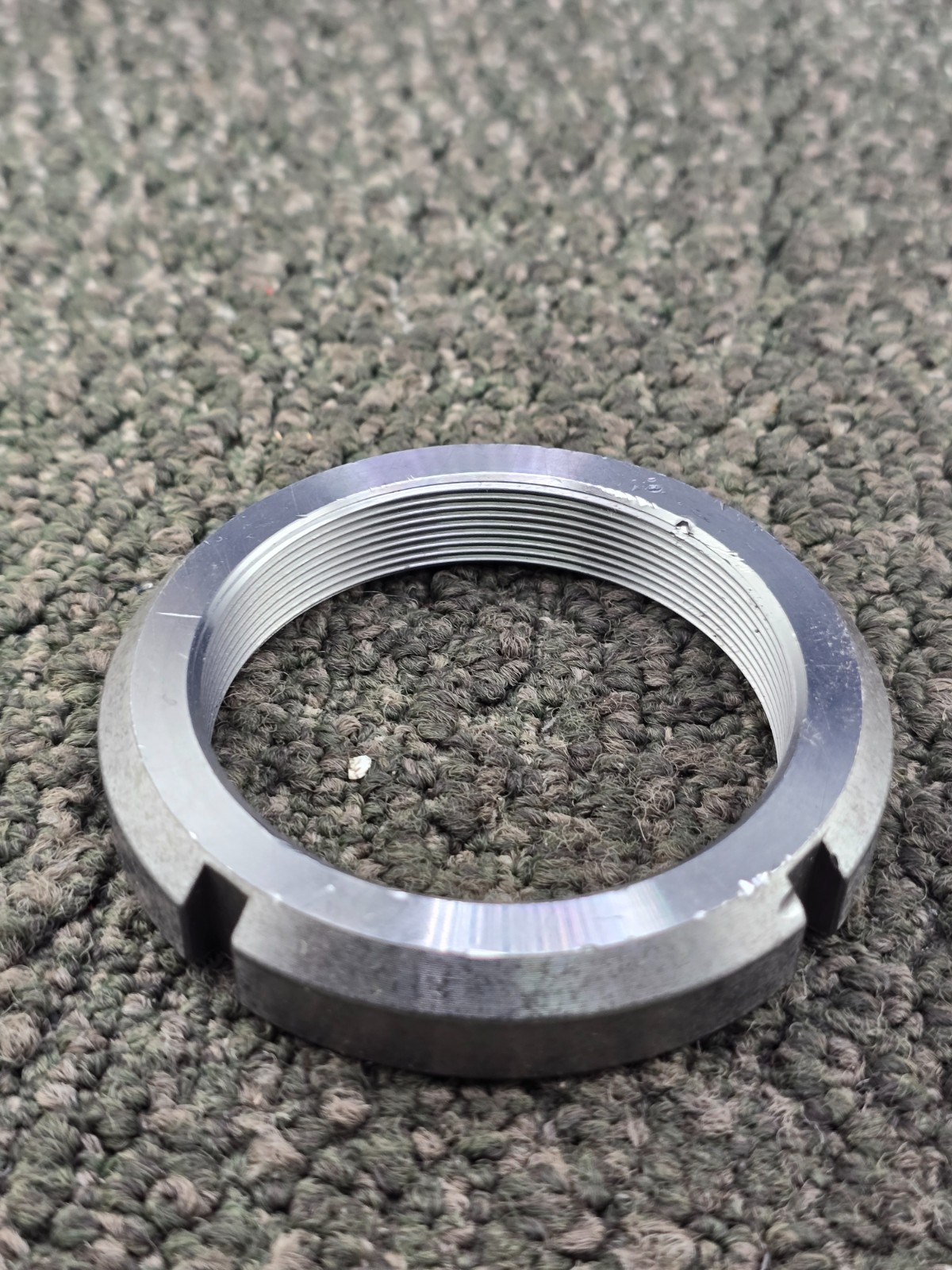 (QTY 2) SKF N 13 Steel Bearing Lock Nuts 3-1/8″ OD x 2-1/2″ Bore x 1/2″ Width