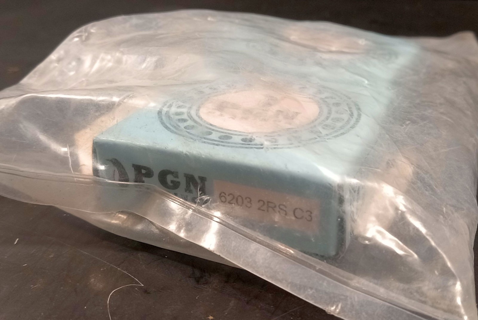 2 NEW PGN 6203 2RS C3 RADIAL DEEP GROOVE BALL BEARING NIB ***MAKE OFFER***