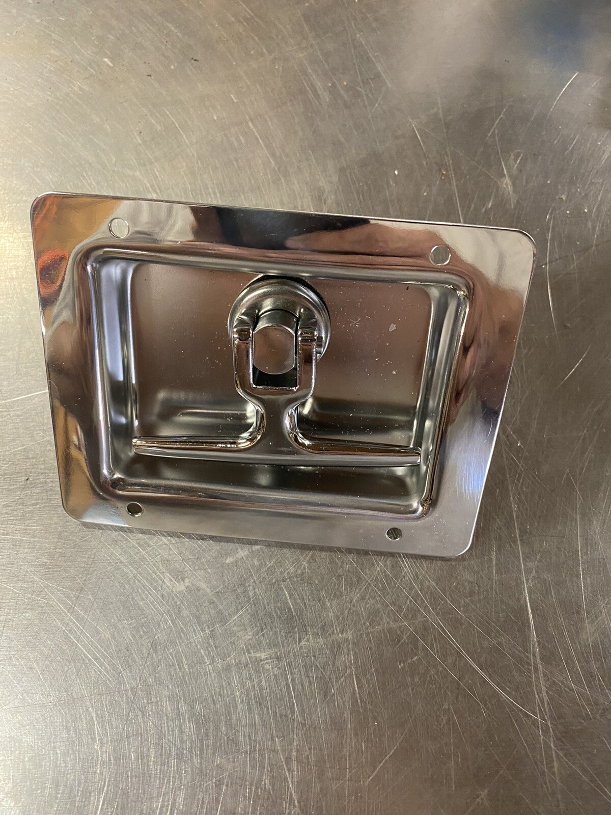 Recessed T-Handle Latch, New, Stainless Steel & Chrome Finish