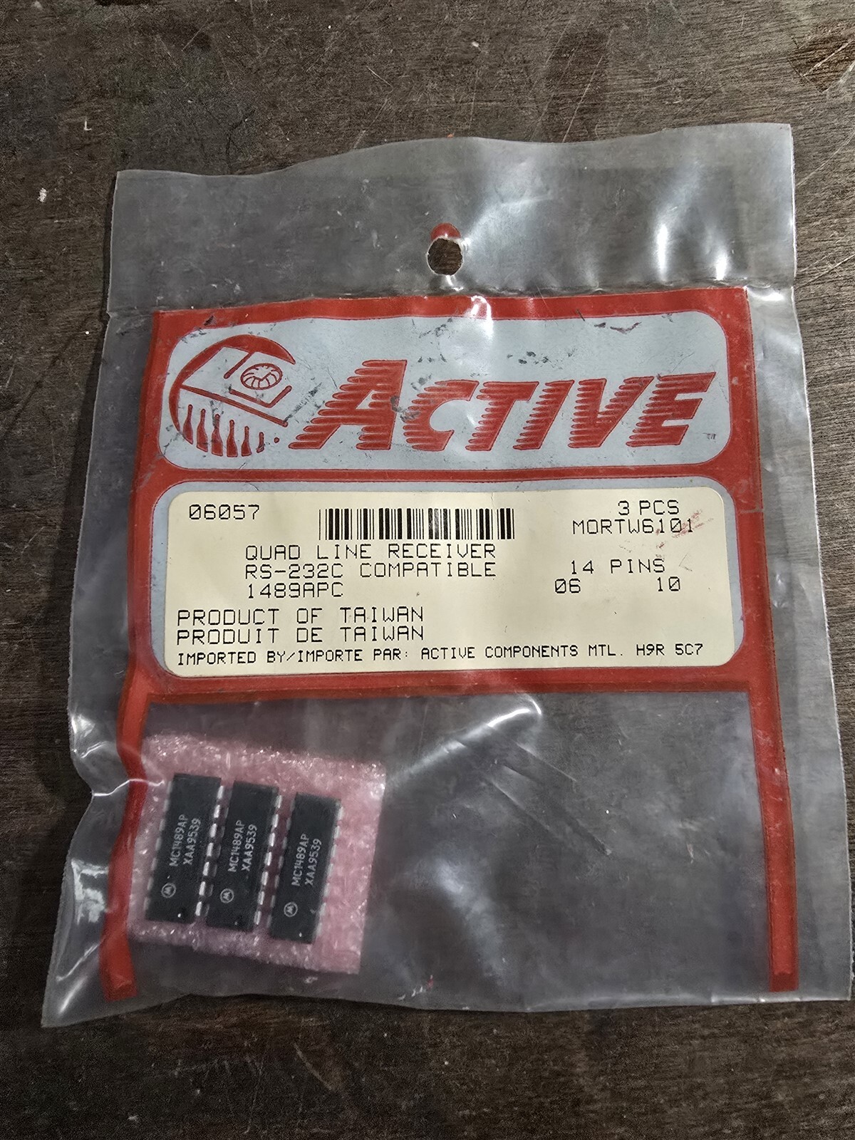 NEW Active 06057 MORTW6101 Quad Line Receiver 3-pack *FREE SHIPPING*