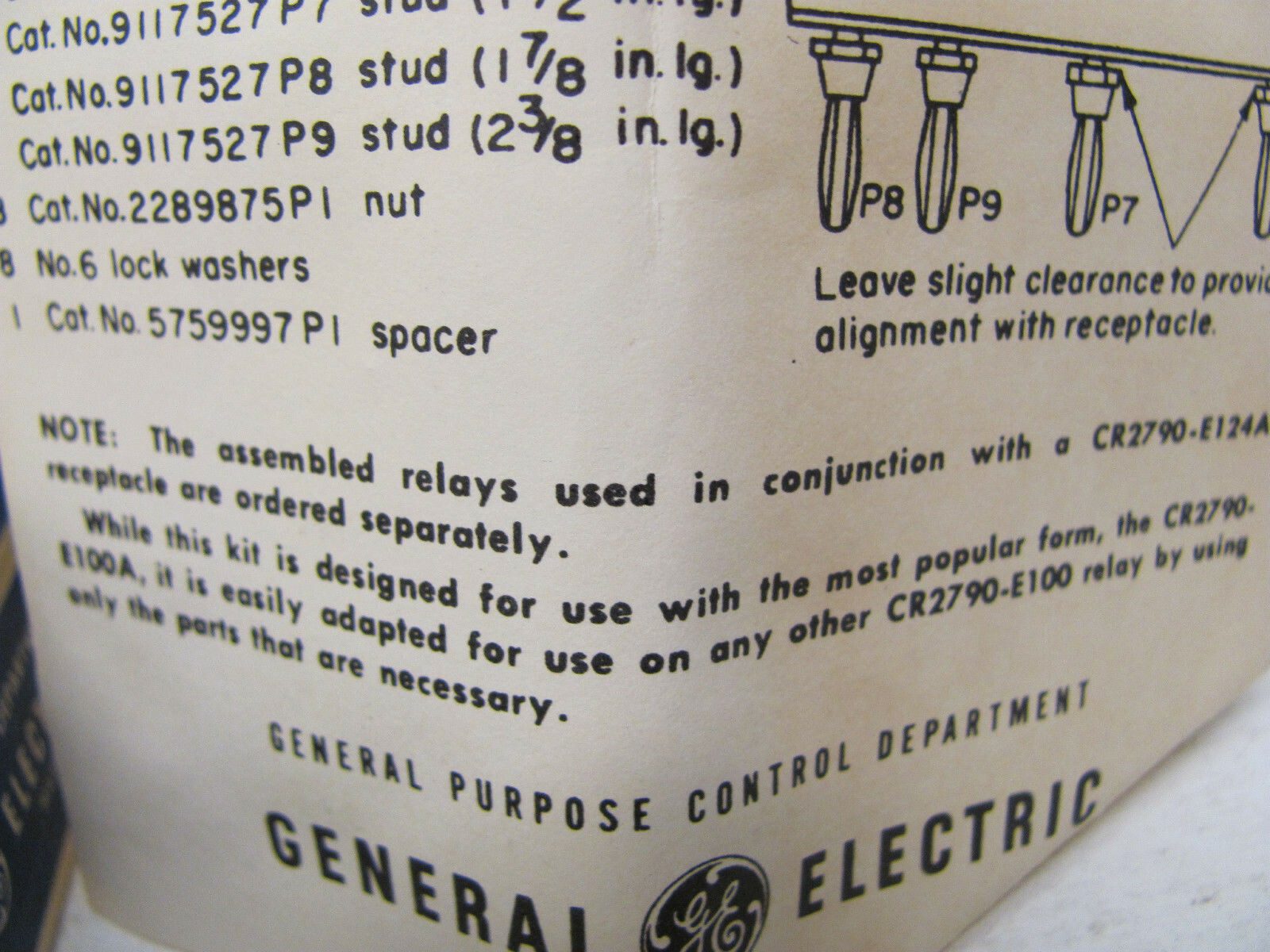 LOT OF 4 GENERAL ELECTRIC PLUG IN JACK ASSEMBLIES CR2790E122A NEW(OTHER)