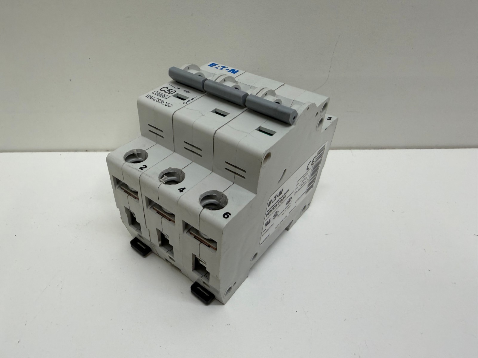 GOOD USED! EATON 50A 277/480V 3P MINIATURE CIRCUIT BREAKER WMZS3C50