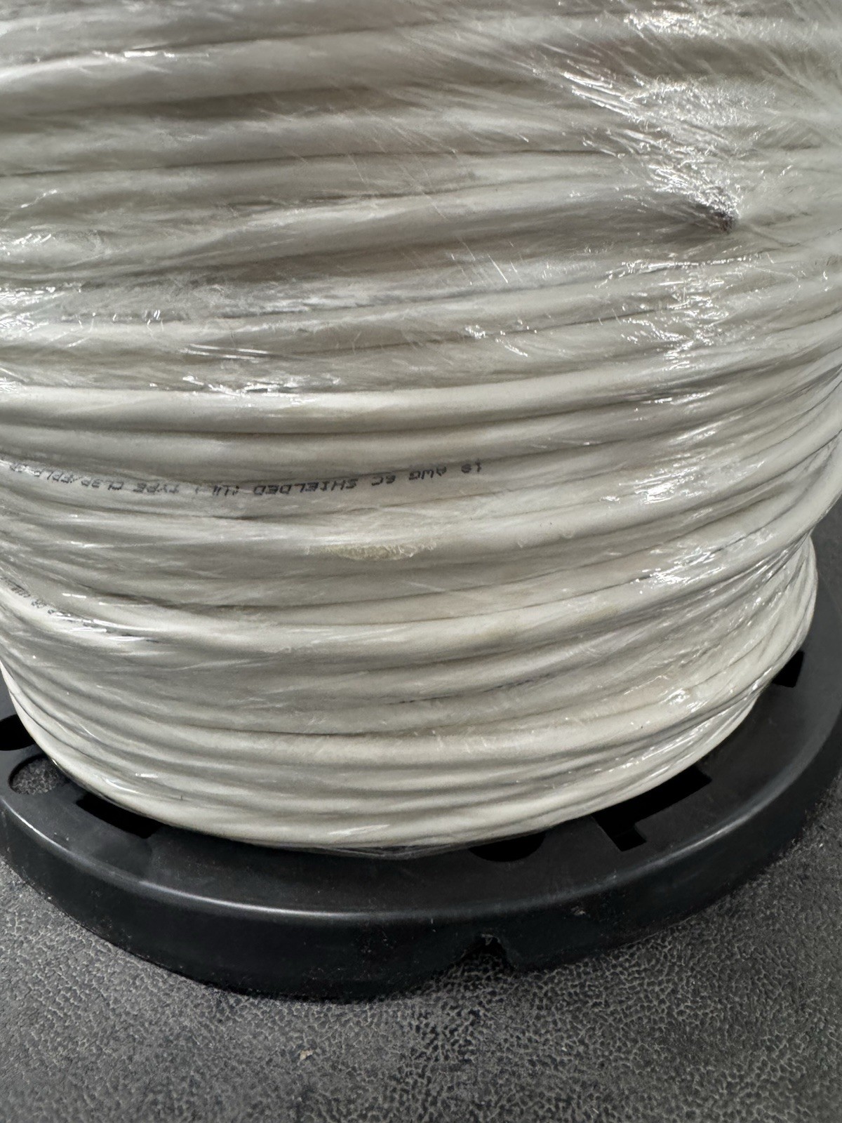 E179335 18 AWG 2 Conductor Wire Fire Alarm Cable 1000ft – White
