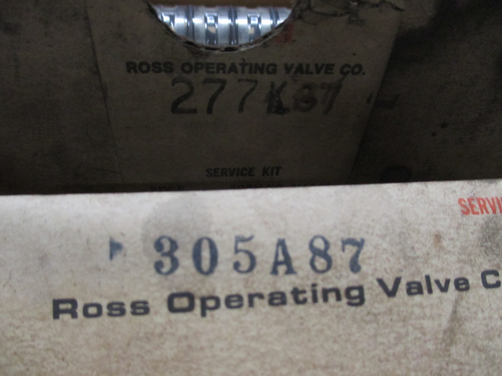 305A87 & 277K87 VALVE BODY SERVICE KIT ROSS NEW