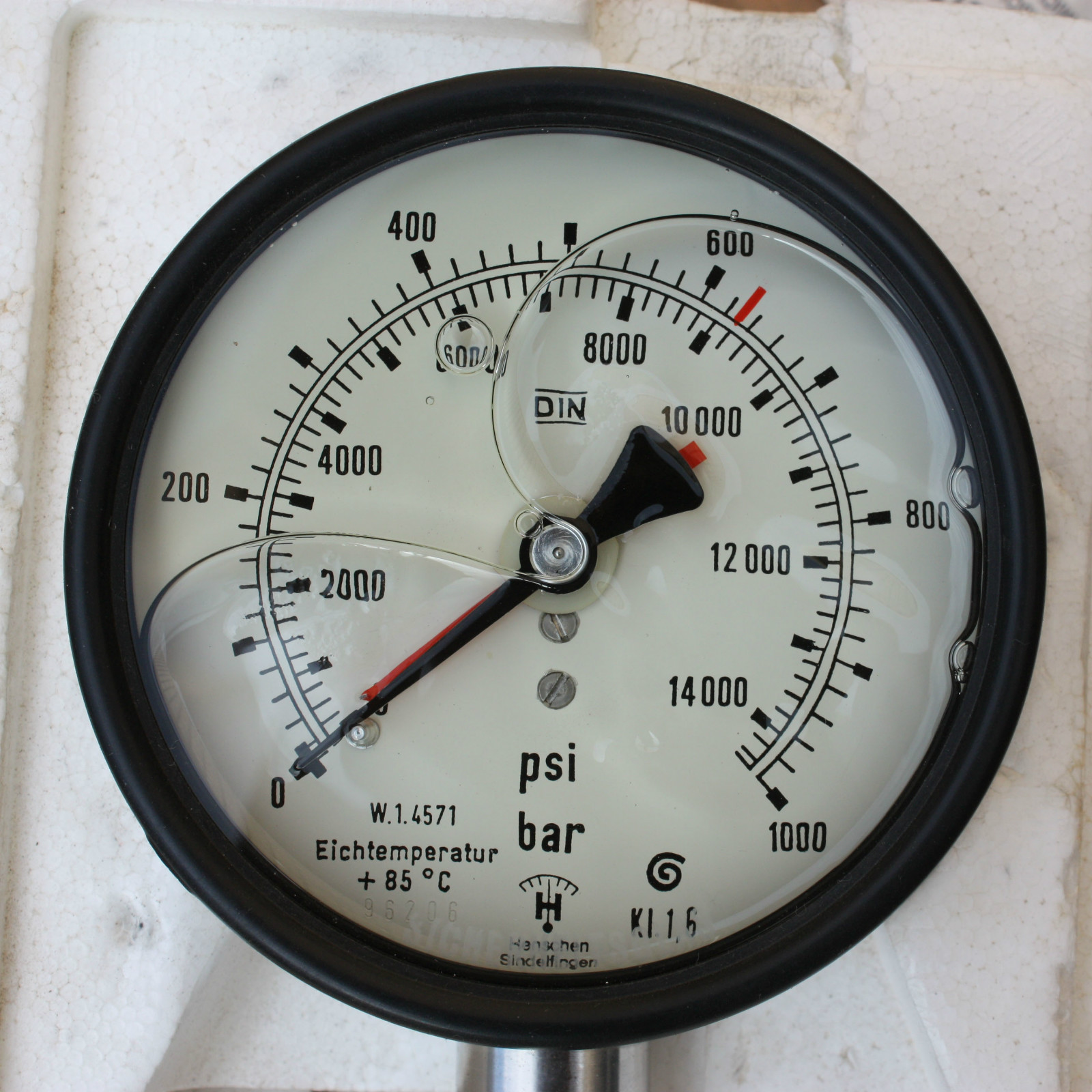 Hanschen Sindelfingen W.1.4571 KI.1.6 14500psi1000bar gauge pressure transmitter