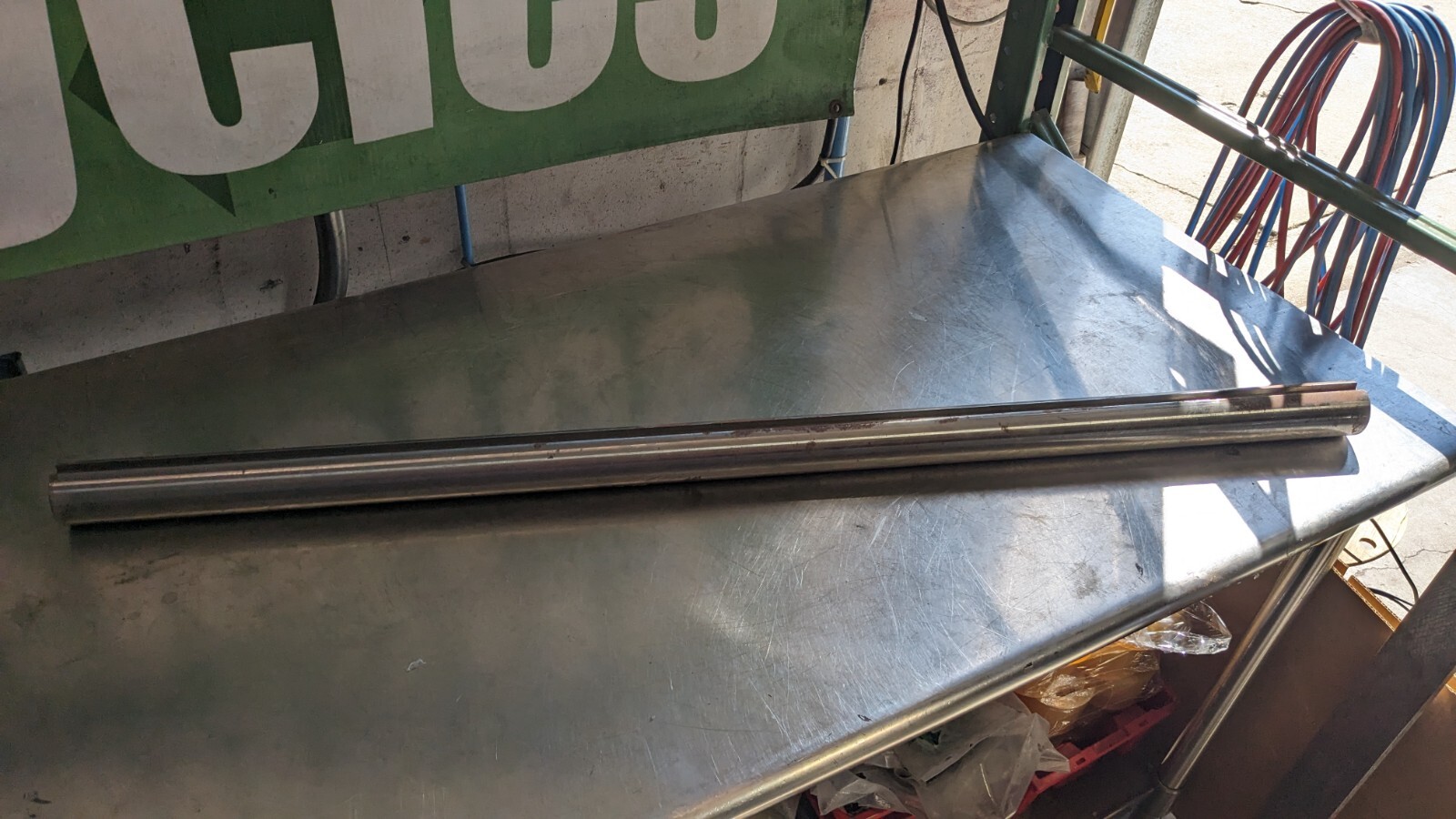 Round Linear Shafting 2.19″ Dia 48″ OAL Steel 1/2″ Key 2.19K1045ST-3