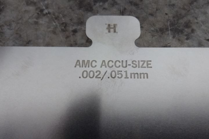 American Metals Co. H300 304 SS Size H Starter Precut Slotted Shim Kit