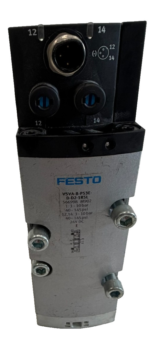 NEW FESTO VSVA-B-P53E-D-D2-1R5L SOLENOID VALVE 566998 VSVABP53EDD21R5L