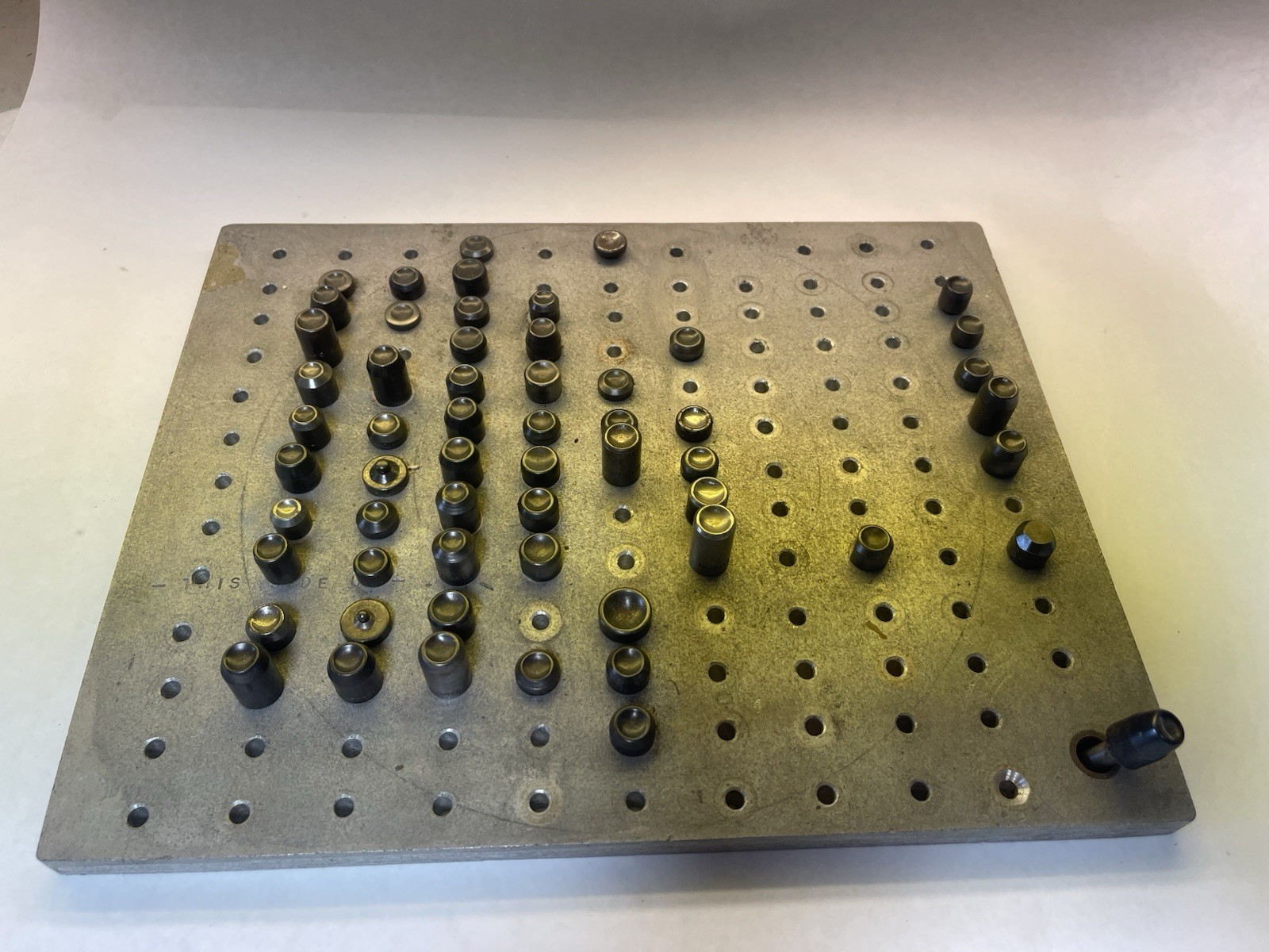 3/16”Squeezer Die Lot, 1/2”Diameter For Various Size Rivets W/Organizer (26MY20)