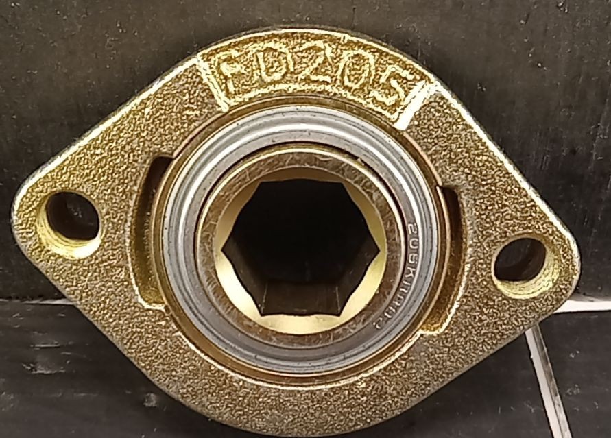 1 NEW UNBRANDED UCFD205 2-BOLT FLANGE PILLOW BLOCK BEARING NNB ***MAKE OFFER***
