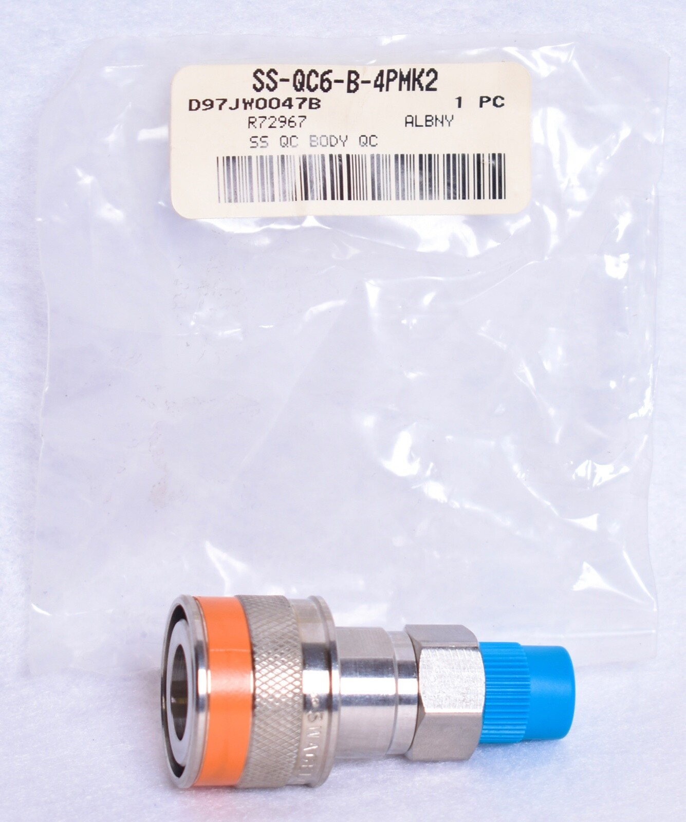 Swagelok Quick Connect Body SS-QC6-B-4PMK2