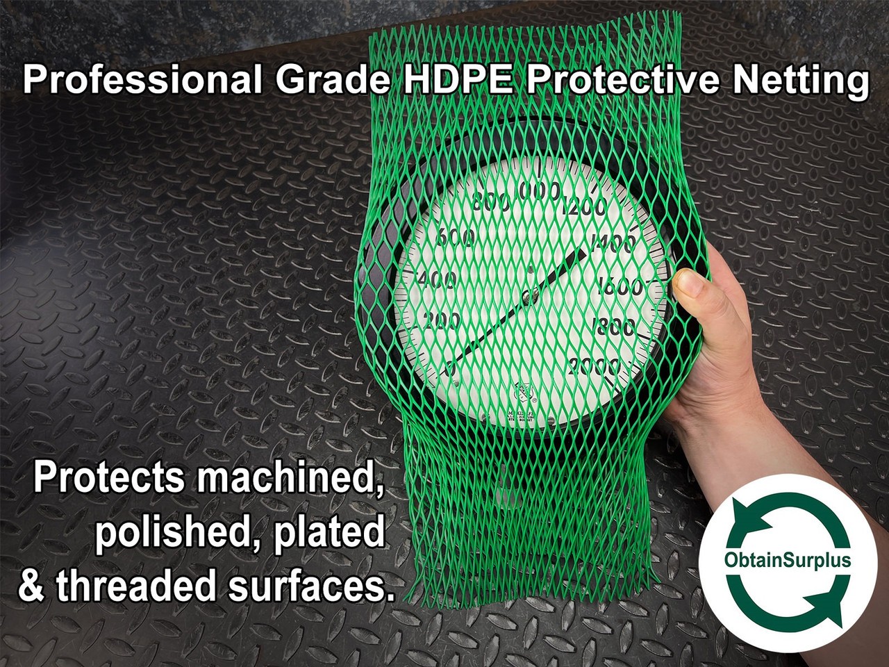 Poly-Net HDPE Protective Mesh Tubes 16″ x 18.5″ Green, 2-Pack
