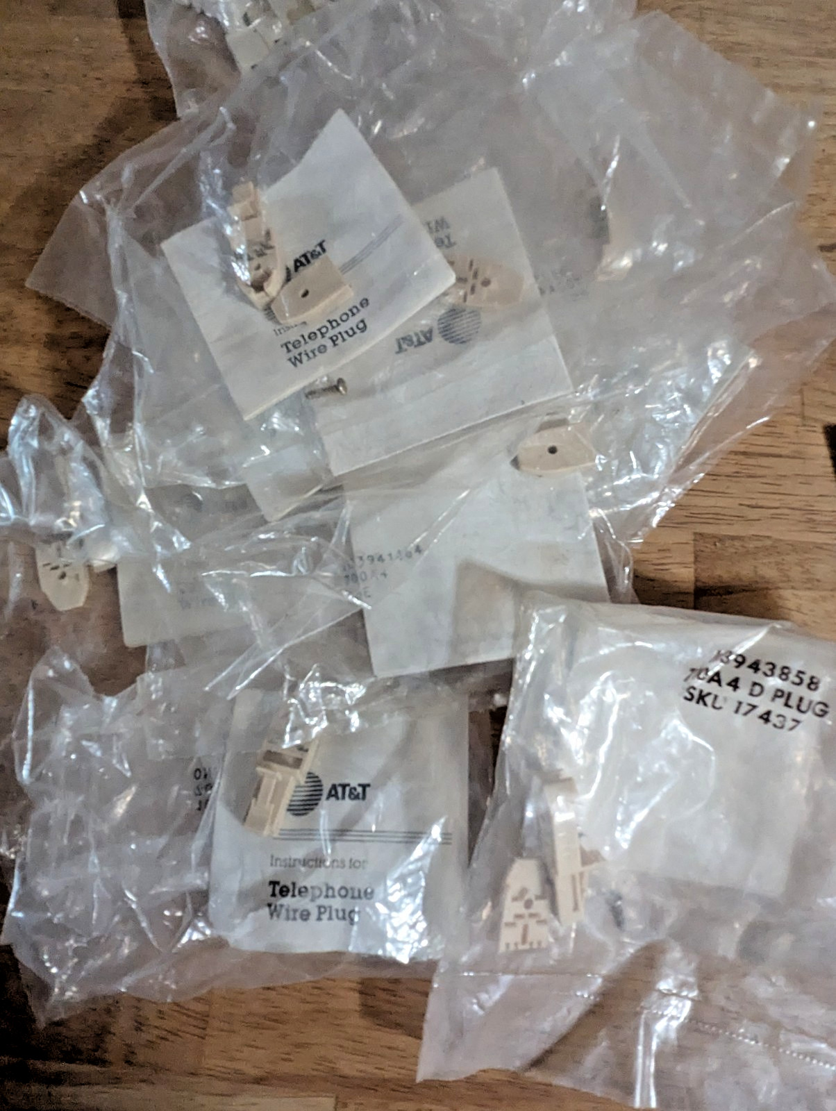 HUGE LOT Vintage Telephone Repair Parts, Mostly New Old Stock Adapters, Hardware