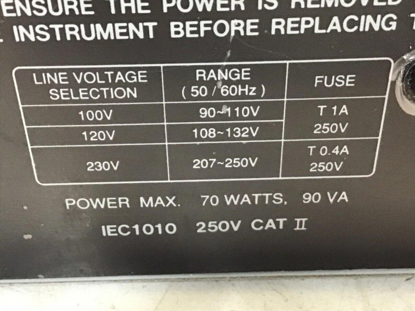 GW INSTEK Oscilloscope GOS-6112 Used #119525