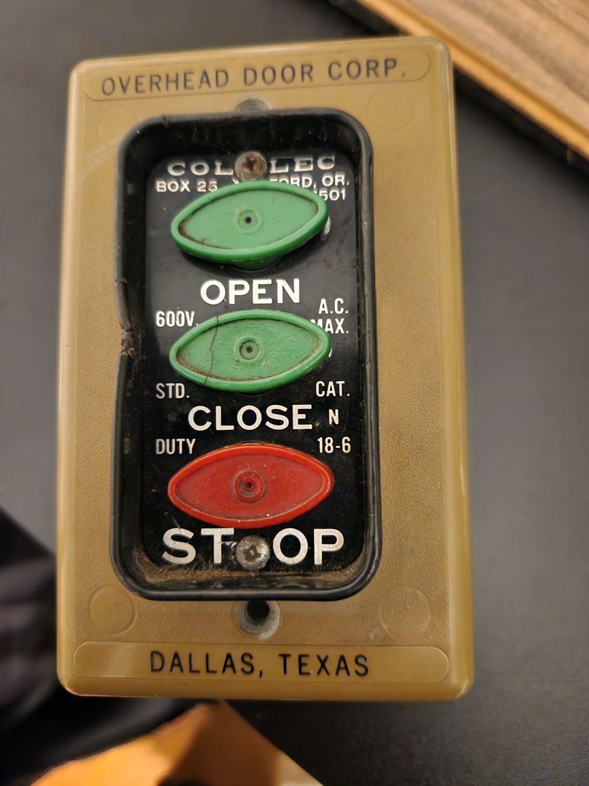 Overhead Door PBS-3 Garage Door Opener Control Station PBS