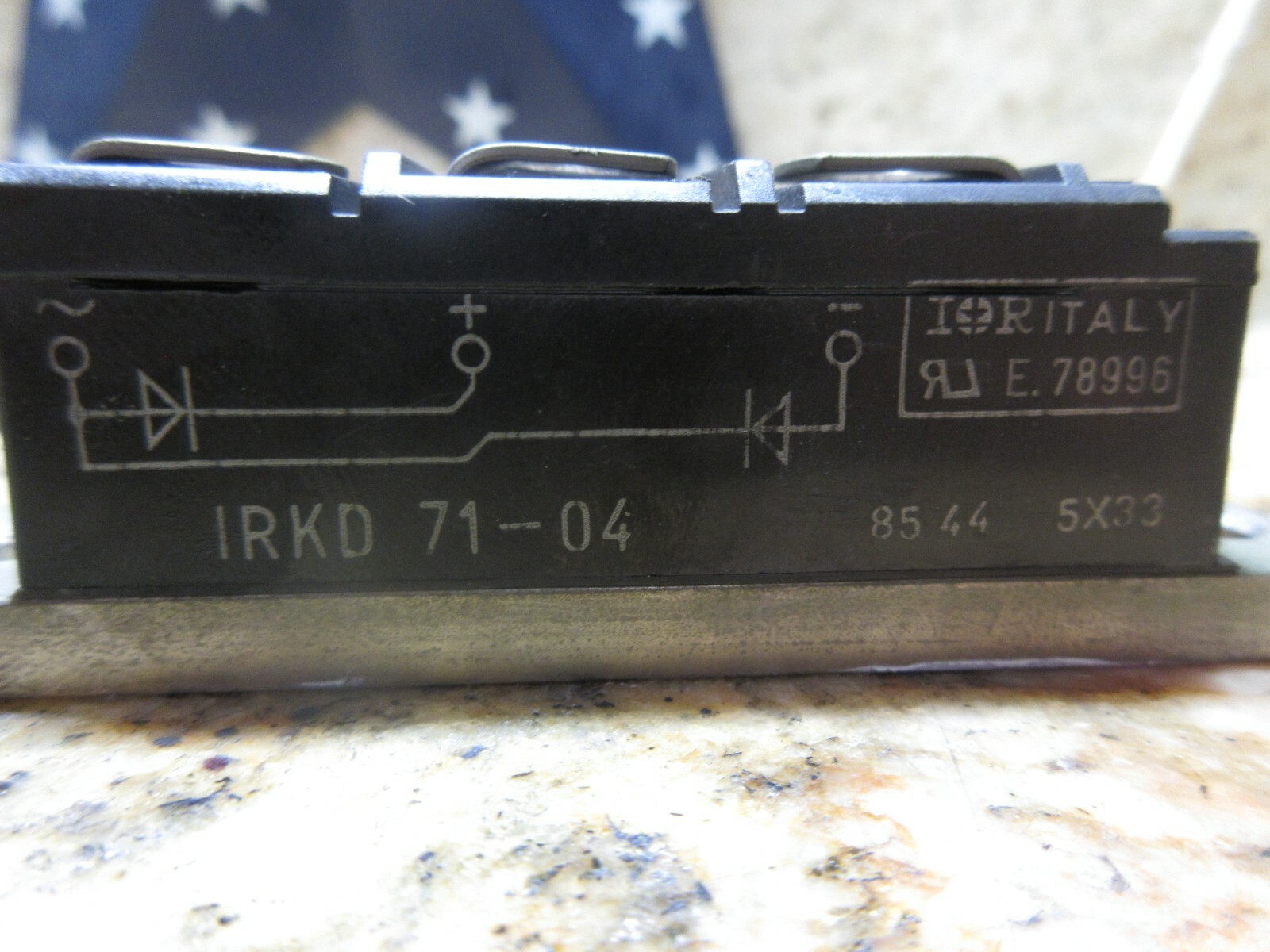IOR MODULE RECTIFIER IRKD 71-04 85 44 5X33 E.78996 EACH 1