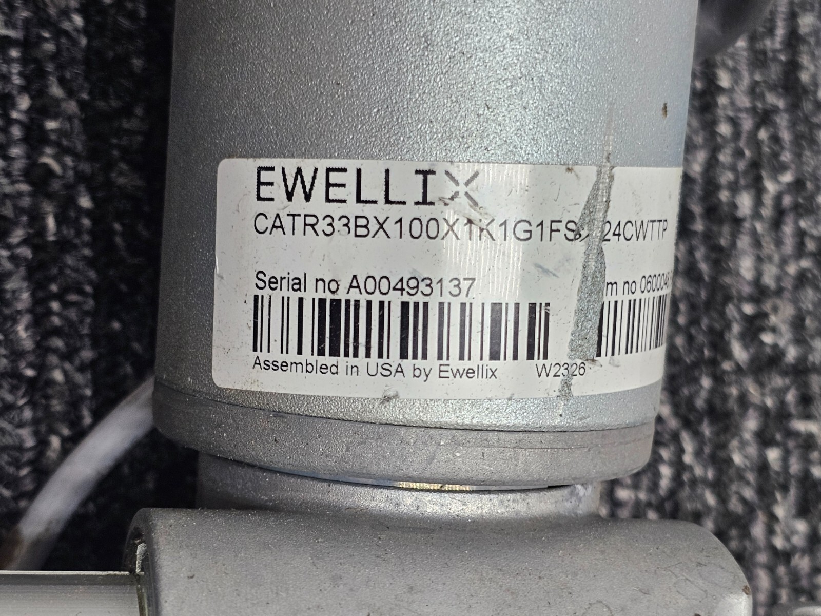 EWELLIX CAT33BX100X1K1G1FSA24CWTTP Linear Actuator 0600048 Rev. 3 *USED