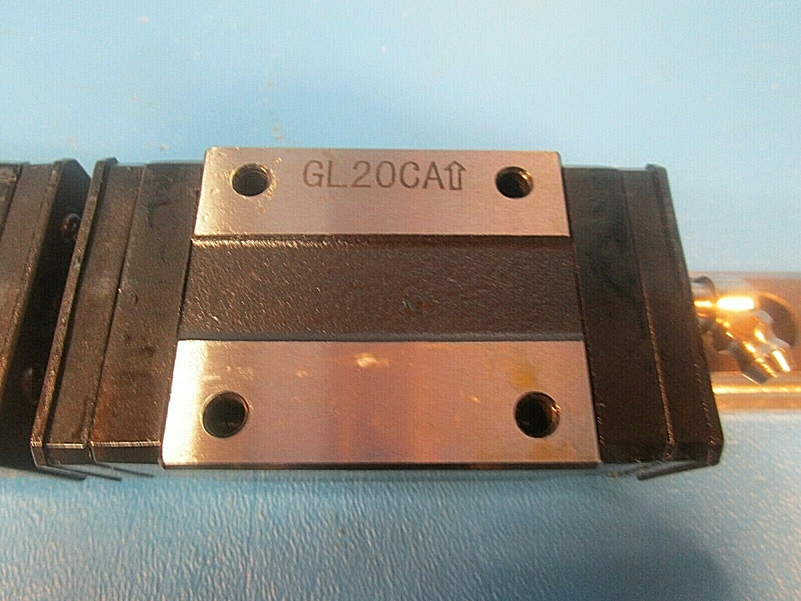 LSK, GL20CA2T711 2IIPZ2, TWO GL20CA Linear Square Slider Blocks on a 711mm Rail