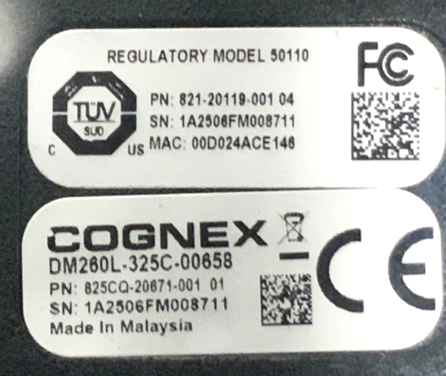 New Cognex DM260L-325C-00658 Dataman 260 Series Fixed-Mount Barcode Reader 246D