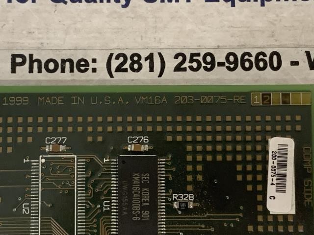 Cognex Vision Image Board – 200-0075-4 – 203-0075-RE w/Warranty