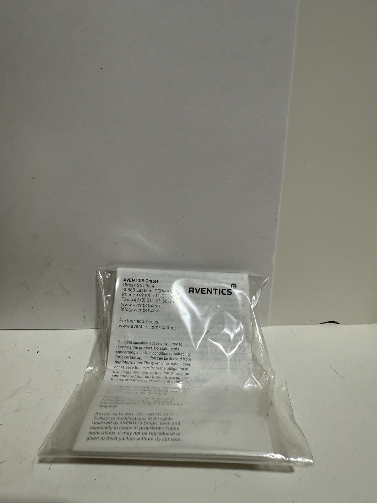 AVENTICS AS3 -FLS -G012 -PBP Pneumatic Filter NEW IN BOX